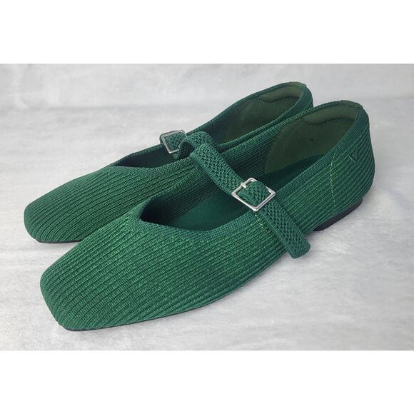 SOLD NWOB VIVAIA Square Toe Mary Jane (Margot Mary-Jane) Slip On Green | US 7 - Picture 2 of 13